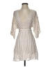Fab'rik 100% Rayon Stripes Ivory Casual Dress Size S - photo 1
