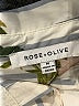 Rose + Olive 100% Polyester Floral Silver Long Sleeve Blouse Size M - photo 7