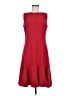 Sandra Darren Solid Red Cocktail Dress Size 8 - photo 1