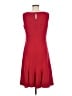 Sandra Darren Solid Red Cocktail Dress Size 8 - photo 2