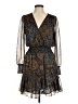 MICHAEL Michael Kors Paisley Brown Cocktail Dress Size M - photo 1