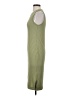 Nine West Solid Green Casual Dress Size S - photo 5