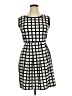 En Focus Studio Plaid White Ivory Cocktail Dress Size 14 - photo 1