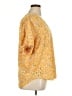 Fun2Fun 100% Polyester Floral Yellow Short Sleeve Blouse Size 1X - photo 4