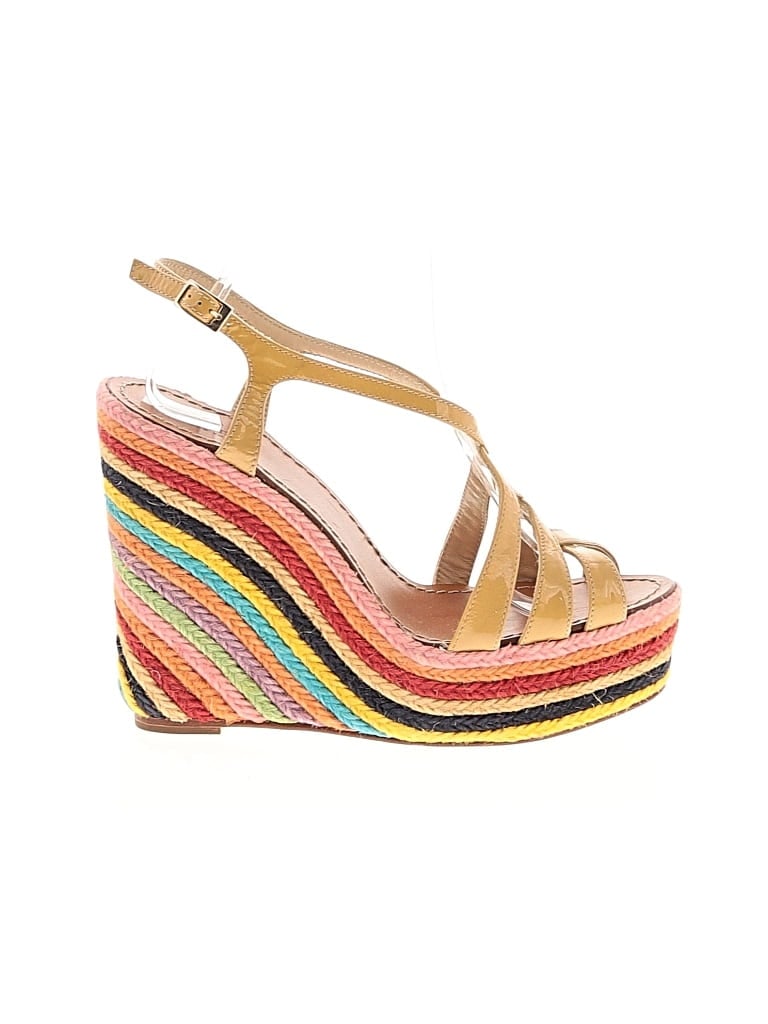 Pre-owned Kate Spade New York Wedges In Yellow