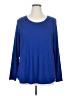 Evri Blue Long Sleeve T-Shirt Size 1X - photo 1