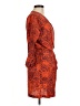 Rory Beca 100% Silk Orange Cocktail Dress Size M - photo 4