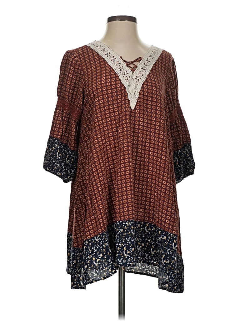 Pre-owned Umgee Casual Dress In Brown