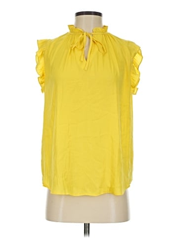 RACHEL Rachel Roy Short Sleeve Blouse (view 1)