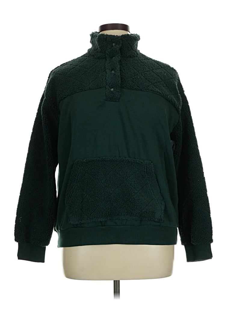 Pre-owned Time And Tru Turtleneck Sweater In Green