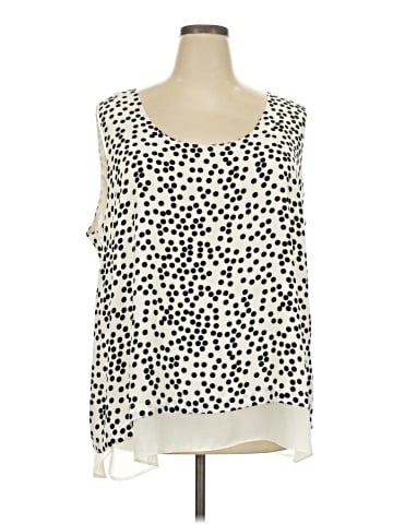 Rose + Olive Sleeveless Blouse (view 1)