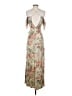 ASOS 100% Polyester Floral Tan Cocktail Dress Size 0 - photo 2