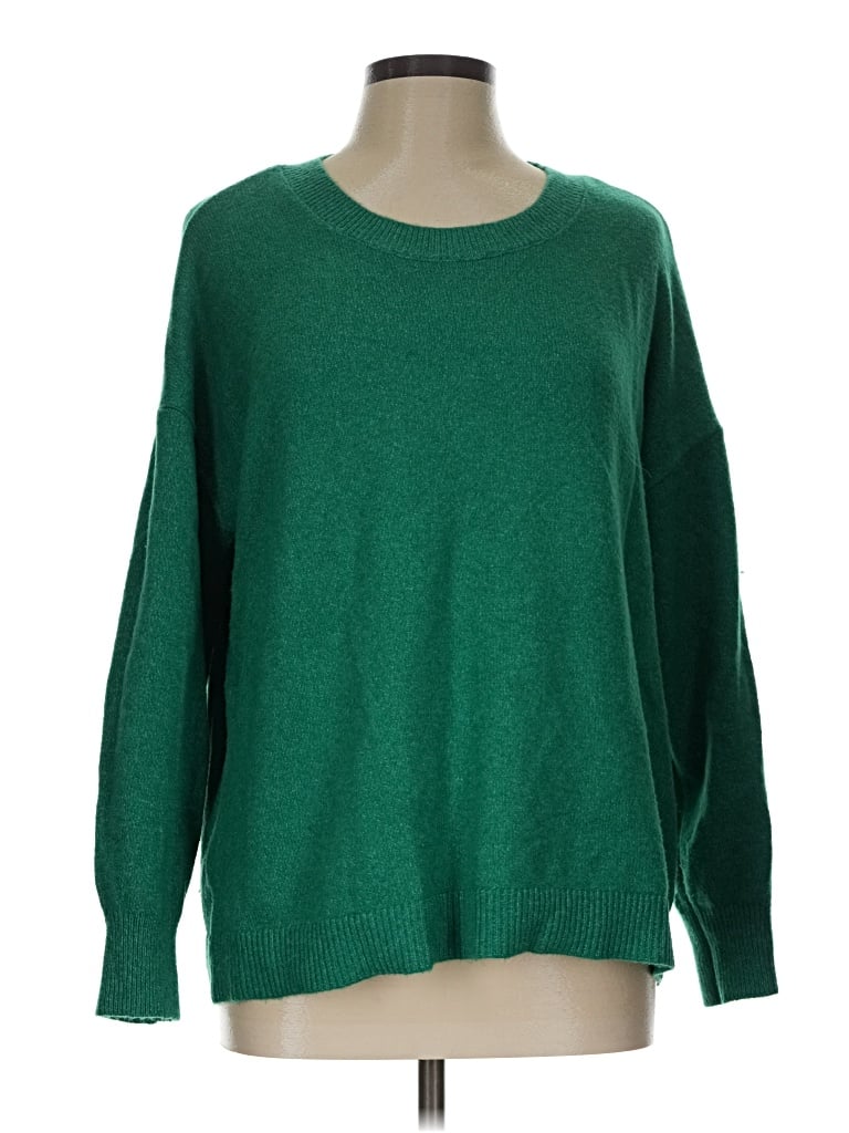 Pre-owned Ann Taylor Loft Pullover Sweater In Green