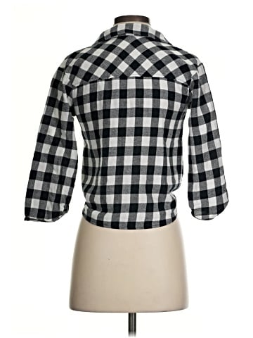 Aqua 3/4 Sleeve Blouse (view 2)
