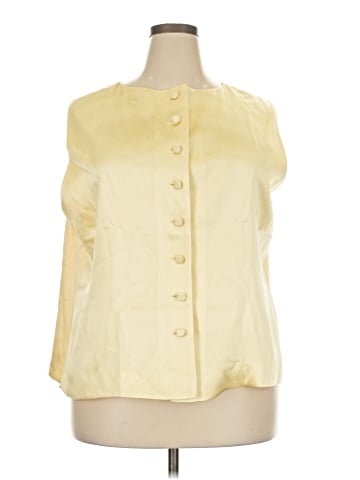 Linda Allard Ellen Tracy Sleeveless Button-Down Shirt (view 1)