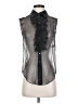Louis Vuitton Black Sheer Blouse Size S - photo 1