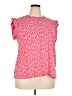 DR2 100% Polyester Pink Short Sleeve Blouse Size XXL - photo 1