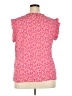 DR2 100% Polyester Pink Short Sleeve Blouse Size XXL - photo 2