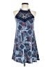 No Comment Print Blue Casual Dress Size S - photo 1