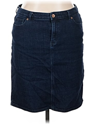 Lands' End Denim Skirt (view 1)