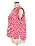 DR2 100% Polyester Pink Short Sleeve Blouse Size XXL - photo 5