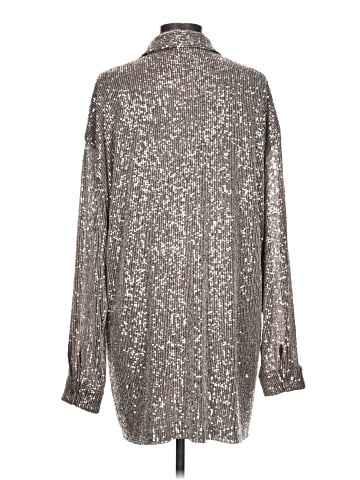 Flat White Long Sleeve Blouse (view 2)