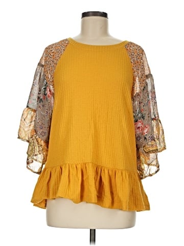 Umgee 3/4 Sleeve Blouse (view 1)