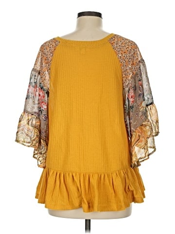 Umgee 3/4 Sleeve Blouse (view 2)