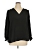 M Magaschoni 100% Polyester Black Long Sleeve Blouse Size 1X - photo 1