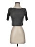 Topshop Gray 3/4 Sleeve T-Shirt Size 4 - photo 1