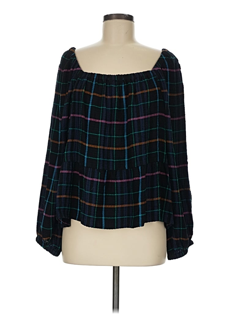 Pre-owned Ann Taylor Loft Long Sleeve Blouse In Teal