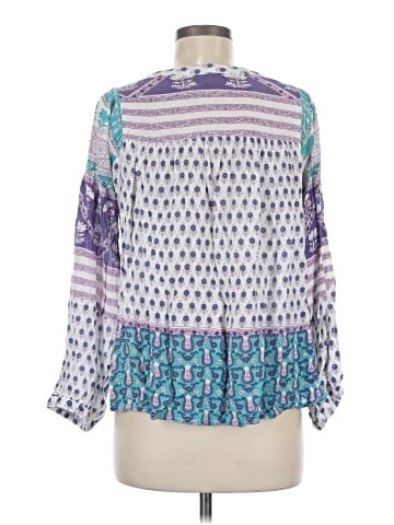 Blue Boheme 3/4 Sleeve Blouse (view 2)