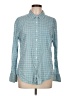 Caslon 100% Cotton Tweed Blue Long Sleeve Button-Down Shirt Size L - photo 1