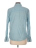 Caslon 100% Cotton Tweed Blue Long Sleeve Button-Down Shirt Size L - photo 2