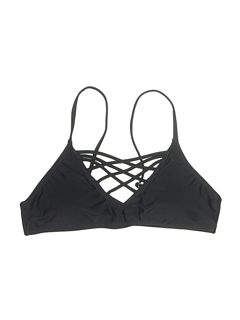 Pre-owned Unbranded Swimsuit Top Black Swimwear