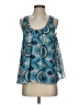 Meadow Rue 100% Polyester Blue Sleeveless Blouse Size S - photo 1