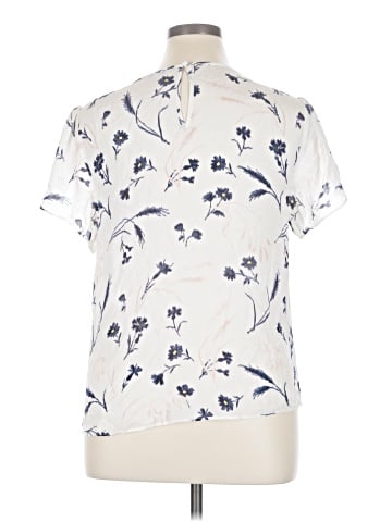 Joie Short Sleeve Silk Top (view 2)