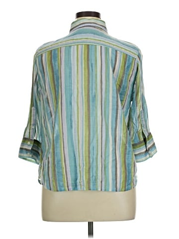 Havana Jack's Cafe 3/4 Sleeve Button-Down Shirt (view 2)