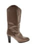 Etienne Aigner 100% Leather Brown Boots Size 8 1/2 - photo 1
