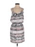 BCBGeneration 100% Polyester Print Gray Black Casual Dress Size XS - photo 1