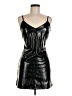 Topshop 100% Polyester Metallic Black Cocktail Dress Size 6 - photo 1