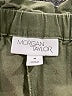 Morgan Taylor Solid Green Linen Pants Size M - photo 4