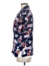 Bill Blass 100% Rayon Floral Blue Short Sleeve Blouse Size M - photo 5