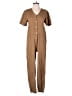 Rylee + Cru Solid Brown Jumpsuit Size S - photo 1