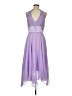 Donna Ricco 100% Polyester Solid Purple Cocktail Dress Size 6 - photo 1