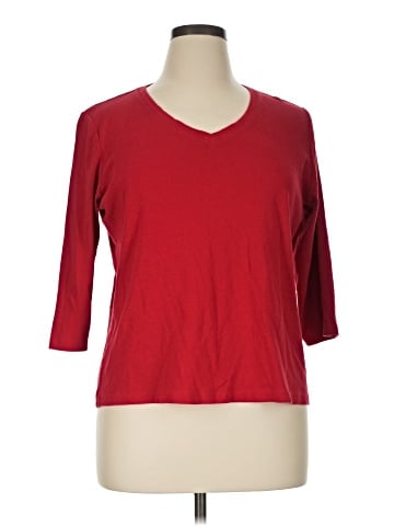 St. John's Bay 3/4 Sleeve T-Shirt (view 1)
