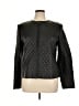 Casual Corner 100% Leather Argyle Black Leather Jacket Size XL - photo 1