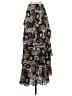 A.L.C. 100% Silk Paisley Black Silk Skirt Size 0 - photo 1