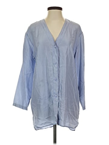 David Hollis 3/4 Sleeve Silk Top (view 1)