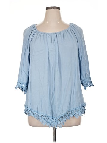 NY Collection 3/4 Sleeve Blouse (view 1)